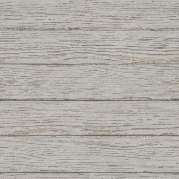 Rehoboth Grey Distressed Wood Wallpaper