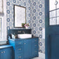 Sunkissed Blue Floral Wallpaper