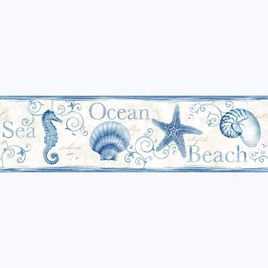 Island Bay Blue Starfish Wallpaper