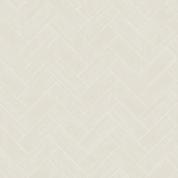Kaliko Light Grey Wood Herringbone Wallpaper