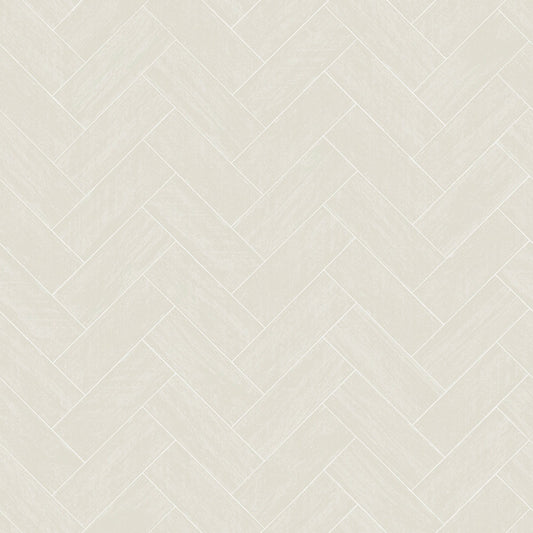 Kaliko Light Grey Wood Herringbone Wallpaper