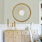 Gump Teal Faux Grasscloth Wallpaper