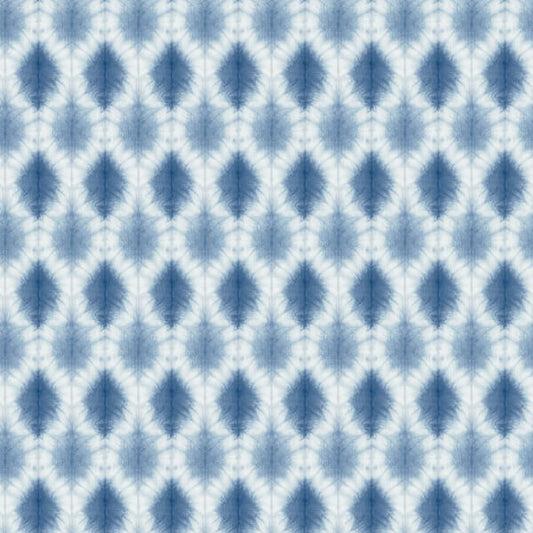 Mombi Navy Diamond Shibori Wallpaper