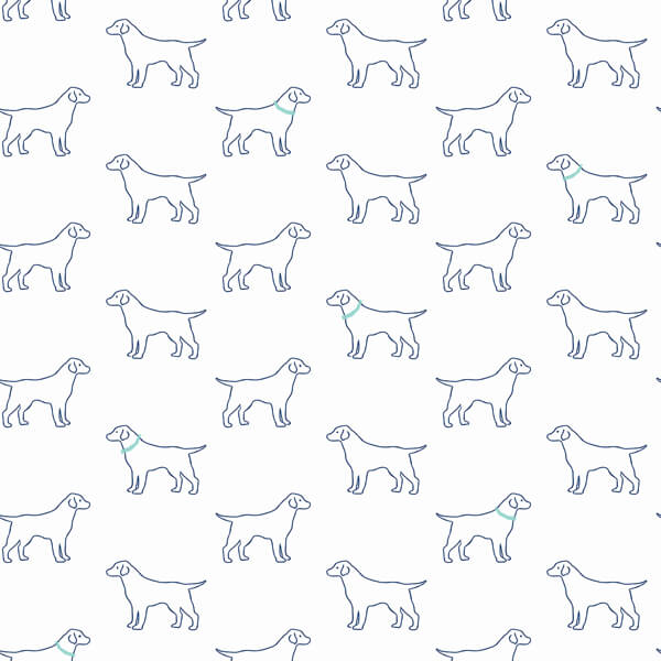 Yoop Off White Dog Wallpaper