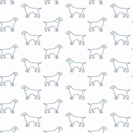 Yoop Off White Dog Wallpaper