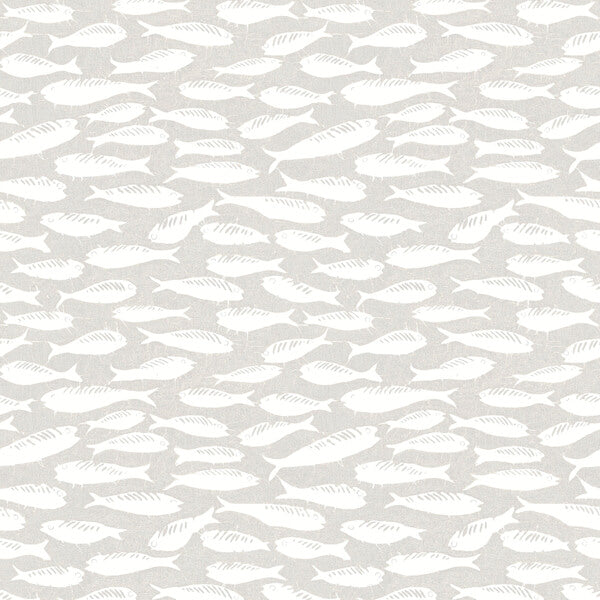 Nunkie Light Grey Sardine Wallpaper