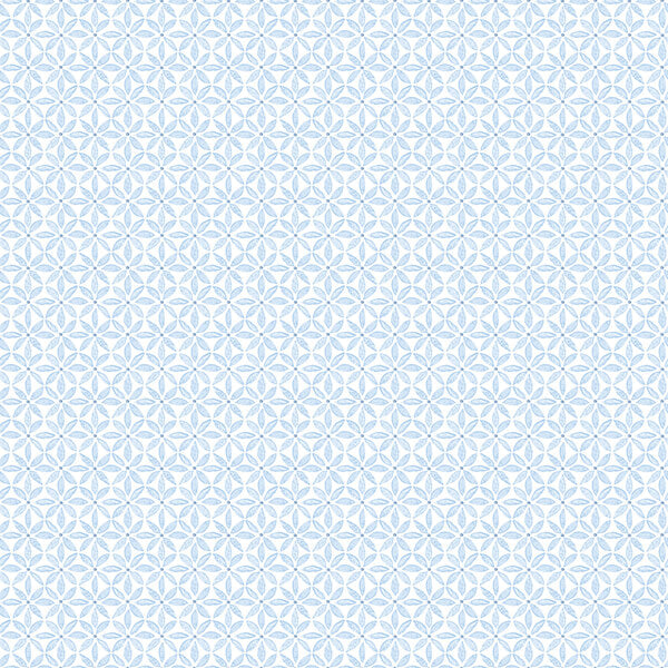 Jellia Blue Petal Geometric Wallpaper