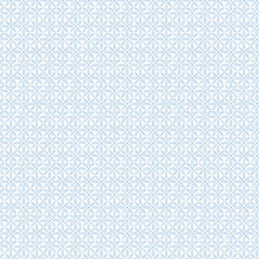 Jellia Blue Petal Geometric Wallpaper