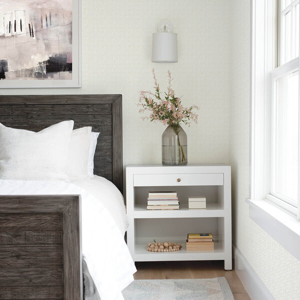 Jellia Beige Petal Geometric Wallpaper