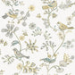 Jinjur Light Yellow Bird Trail Wallpaper