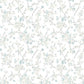 Glinda Aqua Floral Trail Wallpaper