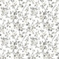 Glinda Black Floral Trail Wallpaper