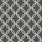 Quelala Black Ring Ogee Wallpaper