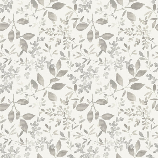 Tinker Grey Woodland Botanical Wallpaper