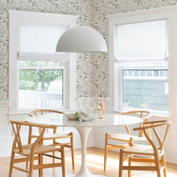 Tinker Grey Woodland Botanical Wallpaper