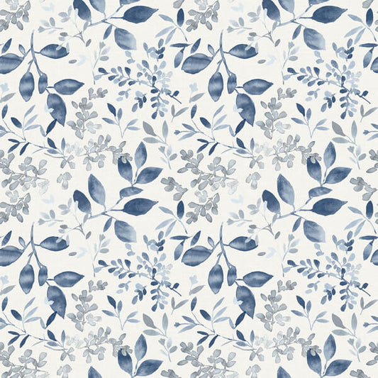 Tinker Navy Woodland Botanical Wallpaper