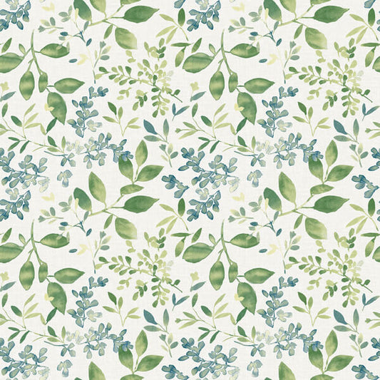Tinker Green Woodland Botanical Wallpaper