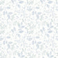 Tinker Light Blue Woodland Botanical Wallpaper