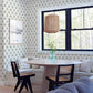 Ervic Charcoal Leaf Block Print Wallpaper