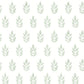 Ervic Green Leaf Block Print Wallpaper