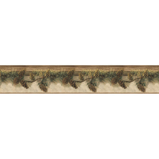 Pine Hill Chestnut Branches Wallpaper