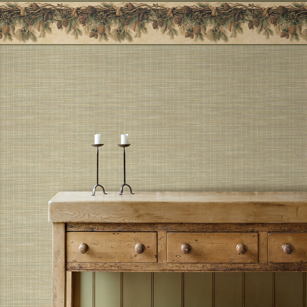 Kent Seafoam Woven Wallpaper