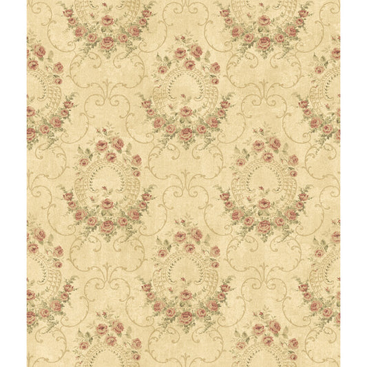 Georgiana Red Tearose Wallpaper