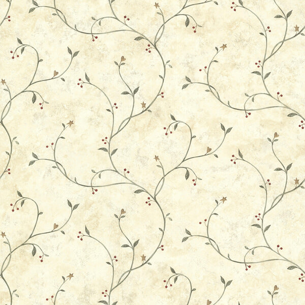 Kurt Beige Tin Star Trail Wallpaper