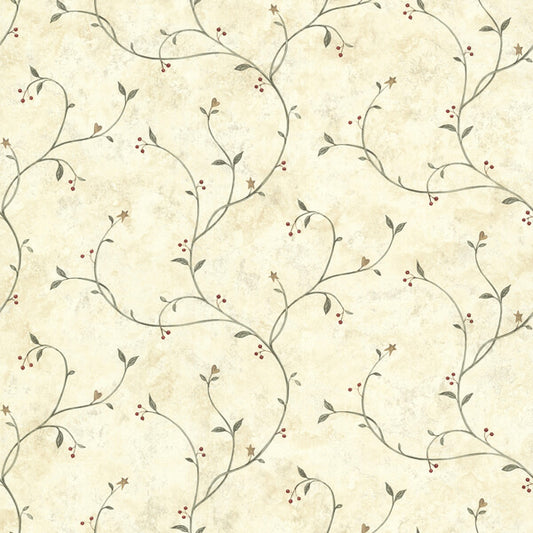 Kurt Beige Tin Star Trail Wallpaper