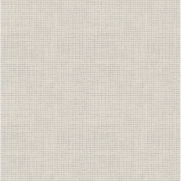 Nimmie Light Grey Basketweave Wallpaper