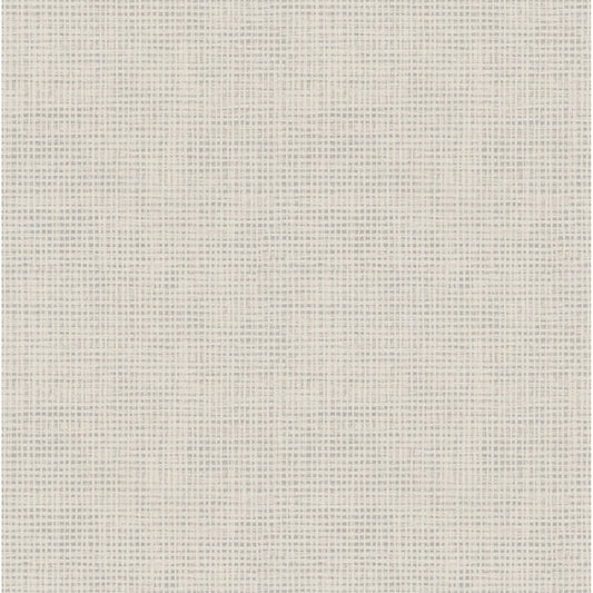 Nimmie Light Grey Basketweave Wallpaper