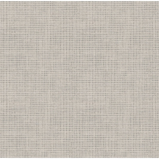 Nimmie Grey Basketweave Wallpaper