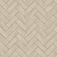 Kaliko Taupe Wood Herringbone Wallpaper
