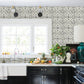 Sonoma Black Spanish Tile Wallpaper