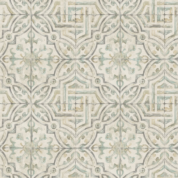Sonoma Grey Spanish Tile Wallpaper
