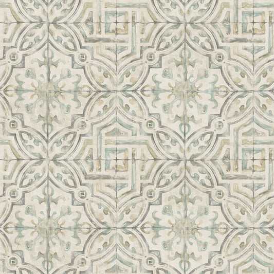 Sonoma Grey Spanish Tile Wallpaper