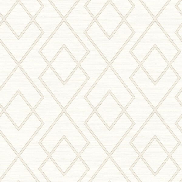 Blaze Taupe Trellis Wallpaper
