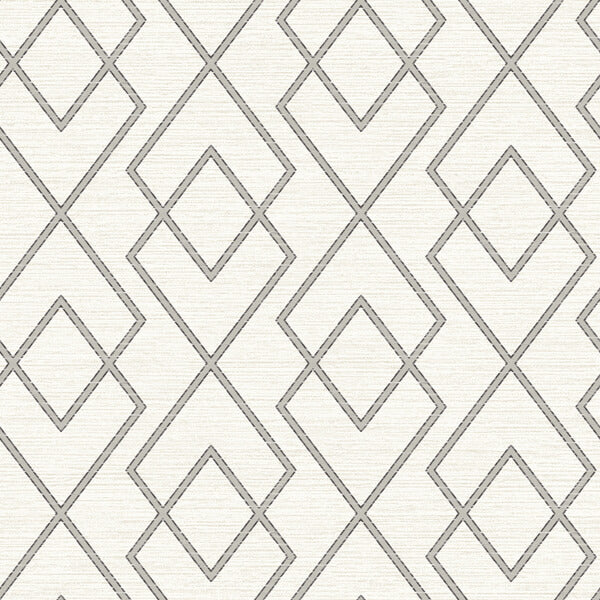 Blaze Grey Trellis Wallpaper