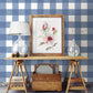 Amos Navy Gingham Wallpaper