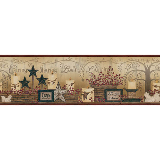 Caring Candles Red Country Wallpaper