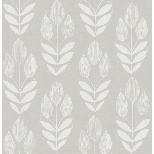 Garland Grey Block Tulip Wallpaper