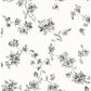 Cyrus Charcoal Festive Floral Wallpaper