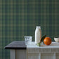 Austin Green Plaid Wallpaper