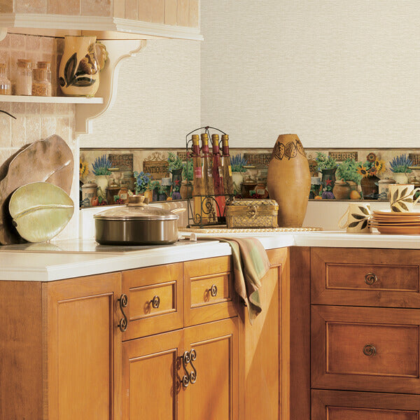 Brittany Black Antiques & Herbs Wallpaper
