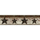 Ennis Black Rustic Barn Star Wallpaper