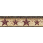Ennis Maroon Rustic Barn Star Wallpaper