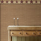 Ennis Maroon Rustic Barn Star Wallpaper