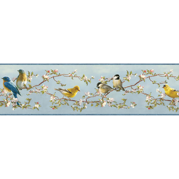 Songbird Sky Blue Trail Wallpaper