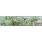 Ruby Light Blue Hummingbird Garden Wallpaper