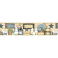 Martha Blue Country Bath Wallpaper
